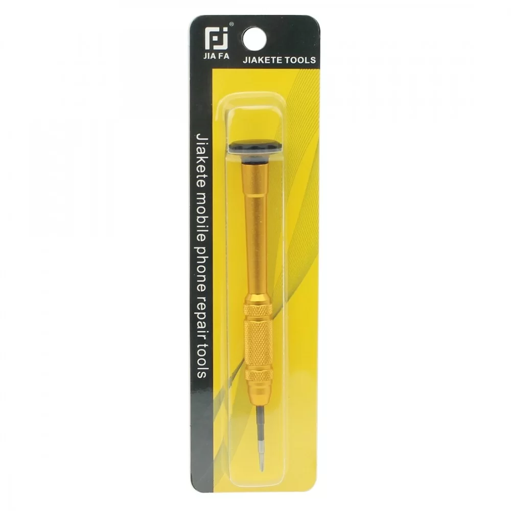 JIAFA JF-609-0.8 Pentalobe 0.8 Screwdriver for iPhone Charging Port Screws(Gold)